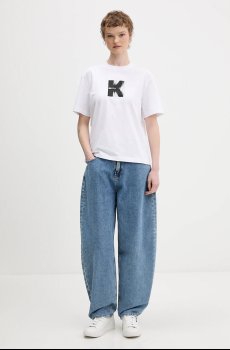 Хлопковая футболка Karl Lagerfeld Jeans