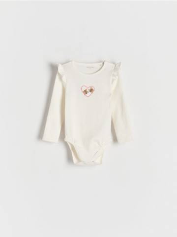 Reserved - GIRLS` BODY SUIT - кремовий - 4527S-01X Reserved - GIRLS` BODY SUIT - кремовий - 4527S-01X