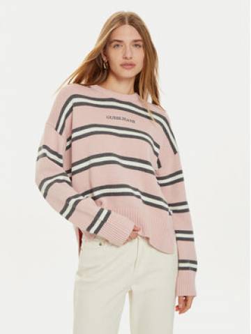 Guess Jeans Светр W4BR09 Z3HM1 Рожевий Regular Fit Guess Jeans Светр W4BR09 Z3HM1 Рожевий Regular Fit