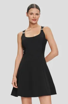 Женское черное платье Черный XS Guess W4YK24.KCBO2;JBLK