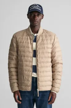 Мужская бежевая куртка QUILTED COLLARED Бежевый L Gant 7006300