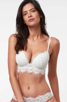 Женский белый бюстгальтер с тонкой чашкой GUEPARD Белый 75D Etam 6503073