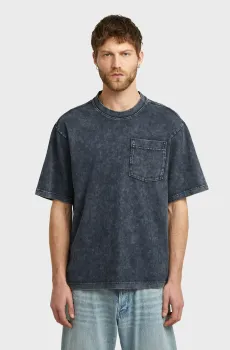Мужская темно-синяя футболка Синий XXL G-Star RAW D26825,C756