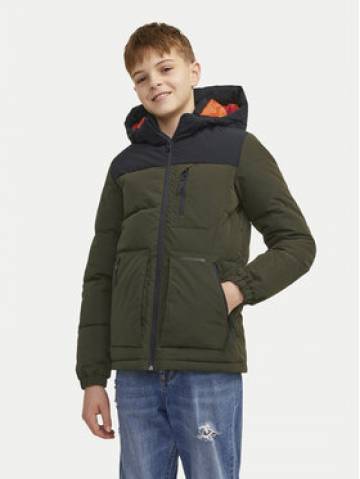 Jack&Jones Junior Пуховик Otto 12258547 Зелений Regular Fit Jack&Jones Junior Пуховик Otto 12258547 Зелений Regular Fit