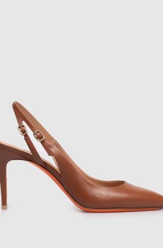 Коричневые кожаные слингбеки