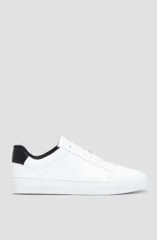 Мужские белые кожаные сникерсы Белый 41 Baldinini U5B801T1CERV;9000