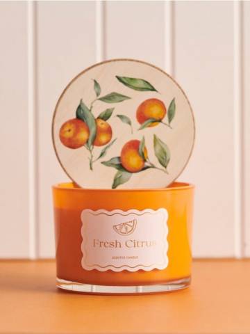 Свічка Fresh Citrus - помаранчевий Свічка Fresh Citrus - помаранчевий