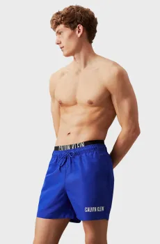 Мужские синие плавательные шорты MEDIUM DOUBLE WB Синий S Calvin Klein KM0KM00992