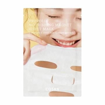 Питательная ампульная тканевая маска для лица COSRX Full Fit Propolis Nourishing Magnet Sheet Mask с прополисом, 20 мл Питательная ампульная тканевая маска для лица COSRX Full Fit Propolis Nourishing Magnet Sheet Mask с прополисом, 20 мл