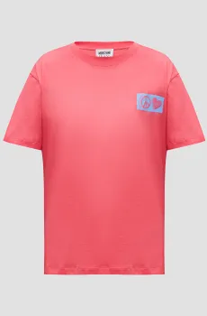 Женская розовая футболка Розовый XXS Moschino J0705.8237;3202