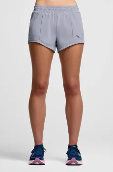 Женские серые шорты OUTPACE 3" SHORT Серый M Saucony SAW800422-IR