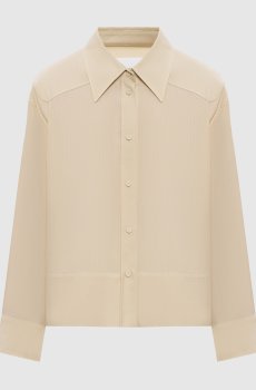 Желтая рубашка из шерсти