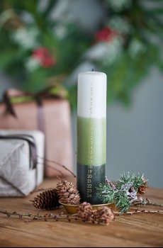 Праздничная свеча Bloomingville Dip Dye Candle 5 x 25 cm
