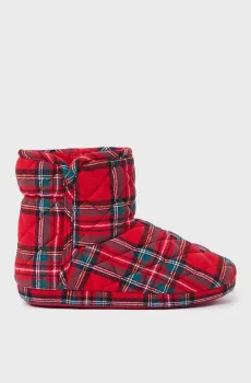 Женские красные тапочки в клетку MERRY Красный 36-37 Etam 6537431