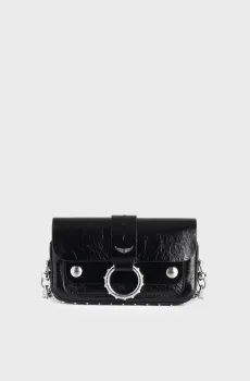 Женская черная кожаная сумка Kate Wallet Черный ONESIZE ZADIG&VOLTAIRE LWBA03910_BLACK
