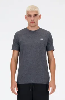 Мужская темно-серая футболка NB Heathertech Серый XXL New Balance MT41070BKH