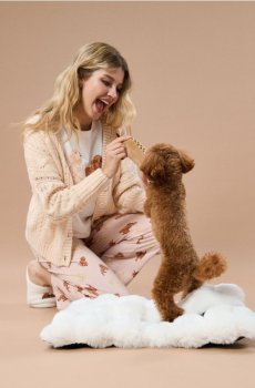 Ліжечко для домашніх тварин - білий