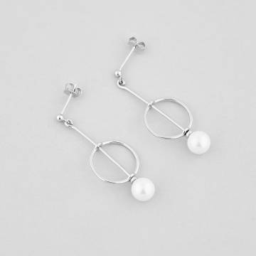 Серебряные серьги Minimal 521063б Серебряные серьги Minimal 521063б