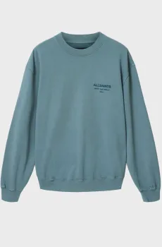 Мужской бирюзовый свитшот XANDER Бирюзовый XXL AllSaints M001NE