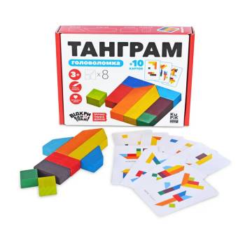 Деревянная игра-головоломка Igroteco Танграм, 8 деталей, от 3 лет (900446) Деревянная игра-головоломка Igroteco Танграм, 8 деталей, от 3 лет (900446)