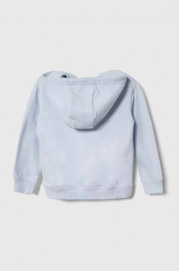 Детская хлопковая кофта Guess с капюшоном с аппликацией