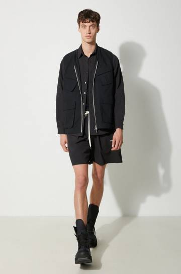 Рубашка MKI MIYUKI ZOKU Seersucker Dress Shirt мужская цвет чёрный regular классический воротник SEERSUCKER.DRESS.SHIRT Рубашка MKI MIYUKI ZOKU Seersucker Dress Shirt мужская цвет чёрный regular классический воротник SEERSUCKER.DRESS.SHIRT