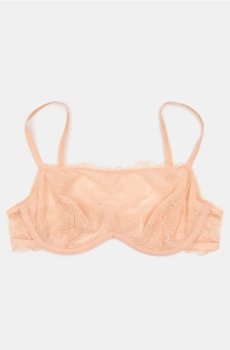 Мереживний бюстгальтер bardot - пильно-рожевий