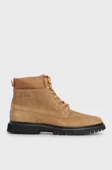 Мужские рыжие замшевые ботинки EVA MID LACEUP BOOT SUEDE Рыжий 41 Calvin Klein YM0YM00802