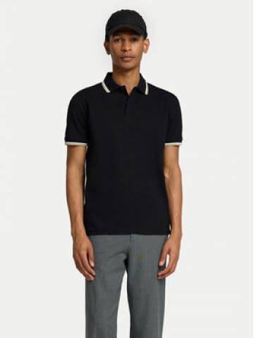 Selected Homme Поло 16095852 Чорний Slim Fit Selected Homme Поло 16095852 Чорний Slim Fit