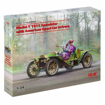 Конструктор ІСМ Модель T 1913 Speedster з американськими водіями спортивних автомобілів (24026)
