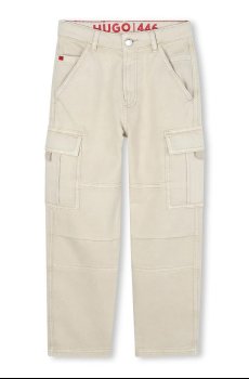 Детские хлопковые брюки HUGO