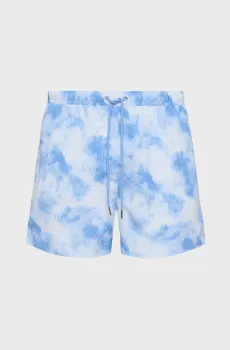 Мужские голубые плавательные шорты с узором Голубой M Karl Lagerfeld B2M46041;1GX