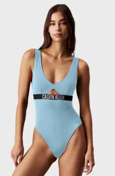 Женский голубой купальник ONE PIECE FASHION FIT Голубой S Calvin Klein LV00Q62746