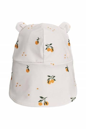 Детская шапка Liewood цвет бежевый узор