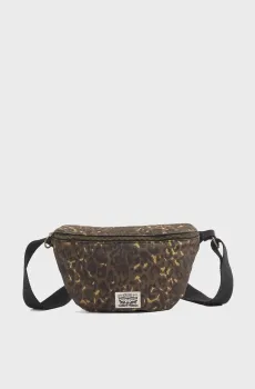 Женская коричневая поясная сумка с узором Коричневый ONESIZE Levi’s® 002H1;0008