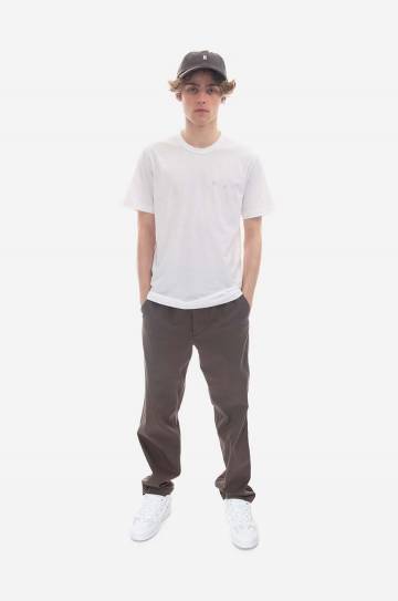 Футболка Norse Projects мужской цвет белый с принтом N01.0640.0001-0001 Футболка Norse Projects мужской цвет белый с принтом N01.0640.0001-0001