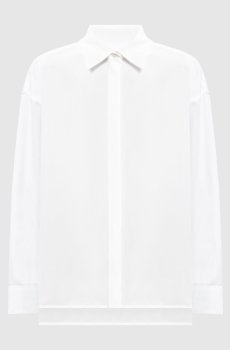 Белая рубашка с шелком