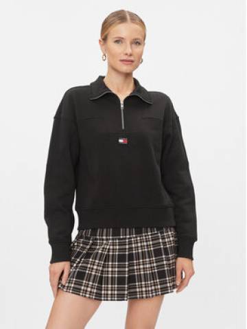 Tommy Jeans Світшот DW0DW16136 Чорний Regular Fit Tommy Jeans Світшот DW0DW16136 Чорний Regular Fit
