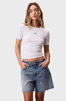 Женская белая футболка A-Modal Белый XS Calvin Klein Jeans LV044C901G
