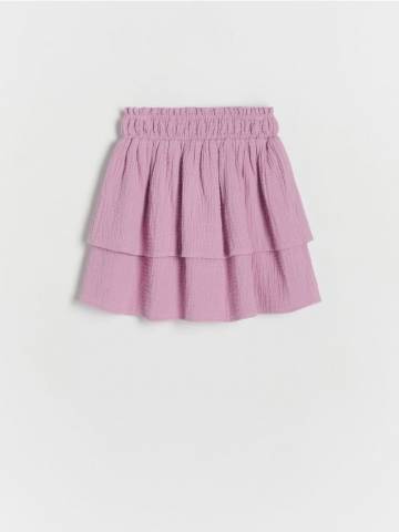 Reserved - Муслінова спідниця - світло-ліловий - 9601X-40X