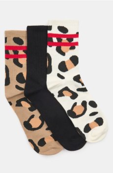 Шкарпетки, 3 пари - різнобарвний