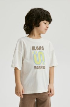 Reserved - Бавовняна футболка - кремовий - 940HR-01X