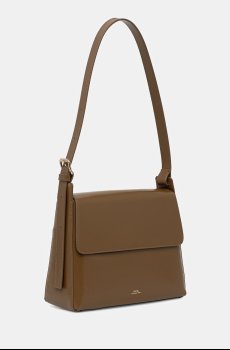 Кожаная сумочка A.P.C. sac virginie flap