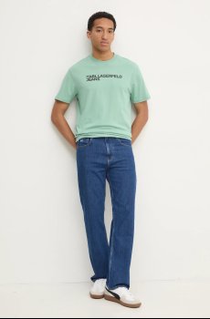 Хлопковая футболка Karl Lagerfeld Jeans