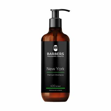 Мужской тонизирующий шампунь для волос Barbers New York Premium Shampoo, 400 мл Мужской тонизирующий шампунь для волос Barbers New York Premium Shampoo, 400 мл