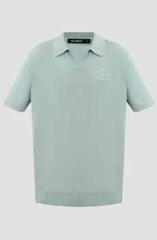 Мужское мятное поло Ментоловый M Karl Lagerfeld 551307.655081;600