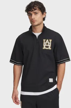 Мужское черное поло Courtside Shirt Черный M Under Armour 1390122-001