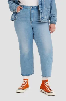 Женские голубые джинсы Ribcage Straight Голубой 20M Levi’s® 38843;0023