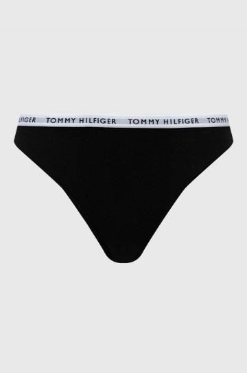 Стринги Tommy Hilfiger (3-pack) цвет серый Стринги Tommy Hilfiger (3-pack) цвет серый