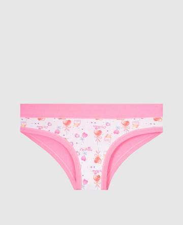 Детские розовые трусики Lovely с принтом Emy Bimba Детские розовые трусики Lovely с принтом Emy Bimba